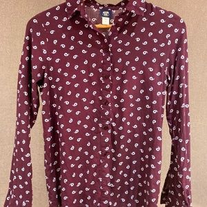 Route 66 Purple Paisley Collared Shirt